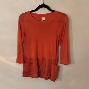 Moth Women's Long Sleeve Sweater in Vibrant Orange